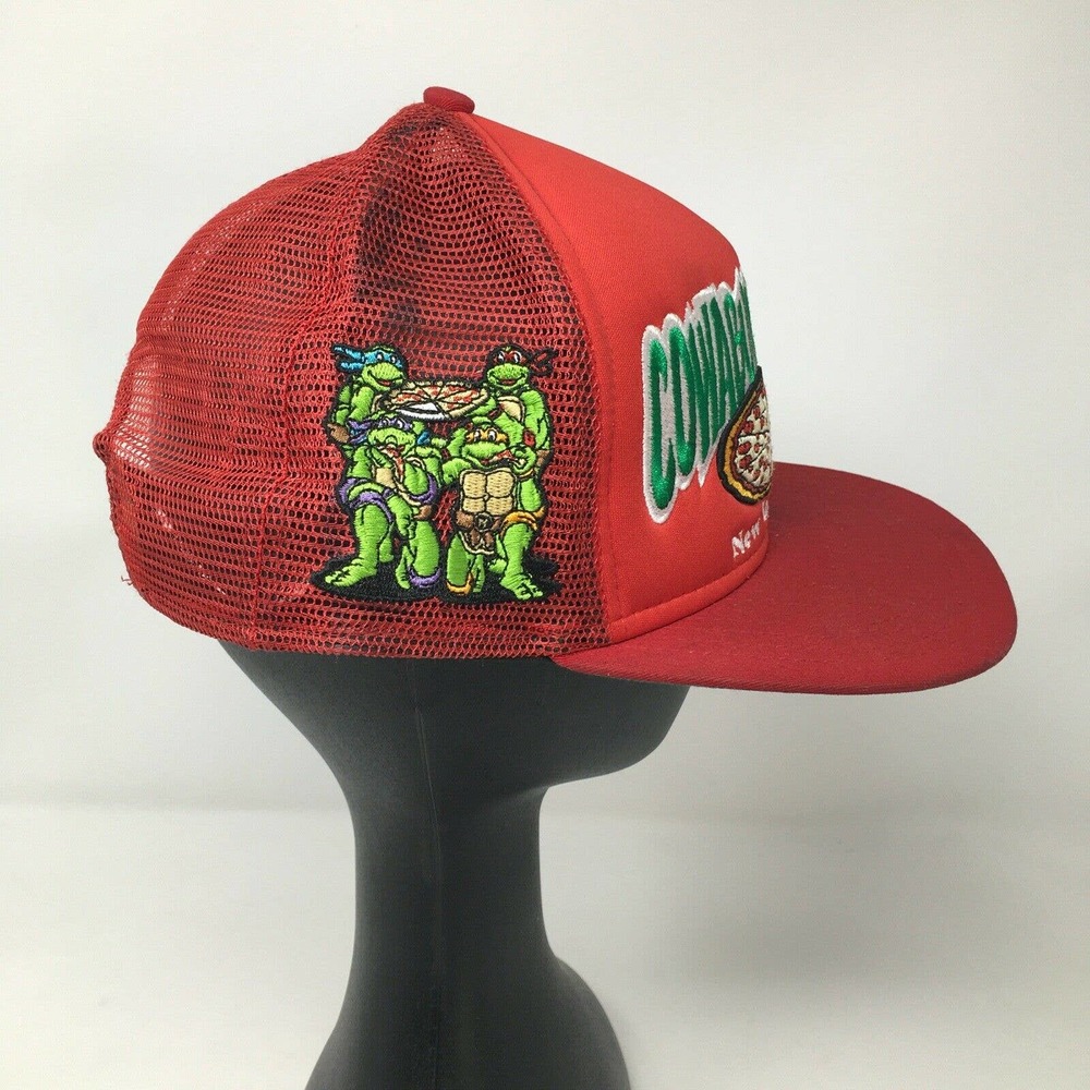 TMNT Cowabunga Pizza Trucker Hat A-Frame Snapback Medium-Large - Picture 2 of 6